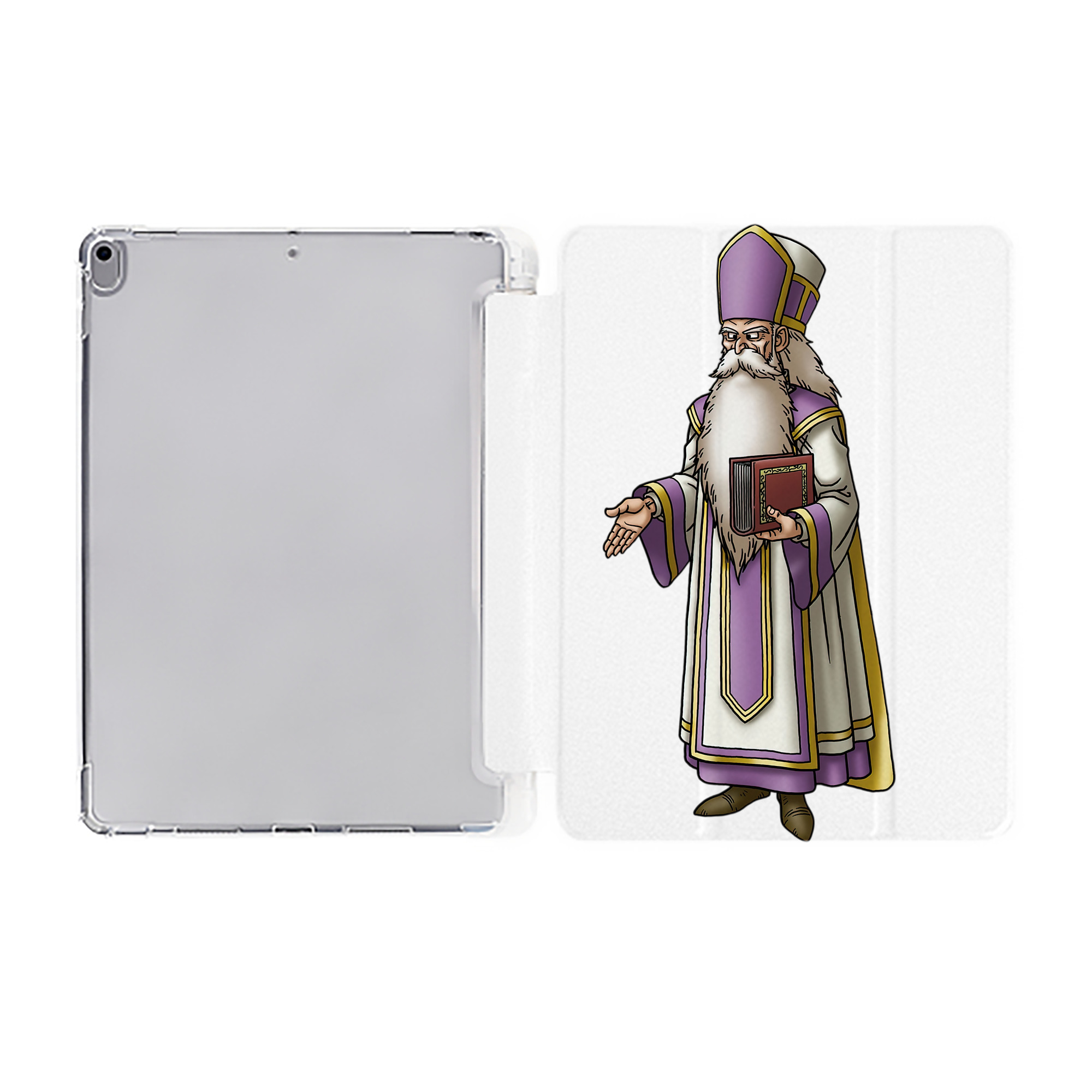 （画像用） ドラゴンクエスト Doragon Kuesuto Dragon Quest IPad ケース ペン収納付き 三つ折りスタンド PUレザー×シリコン 対応機種9.5/10.5/10.9インチ